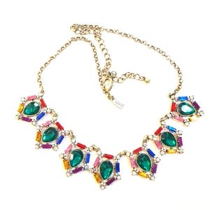 ViVi Love Multicolor Rhinestone Peacock Necklace
